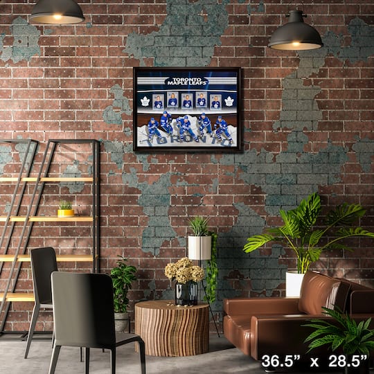 Toronto Maple Leafs Framed Card Collage 36.5" x 28.5"